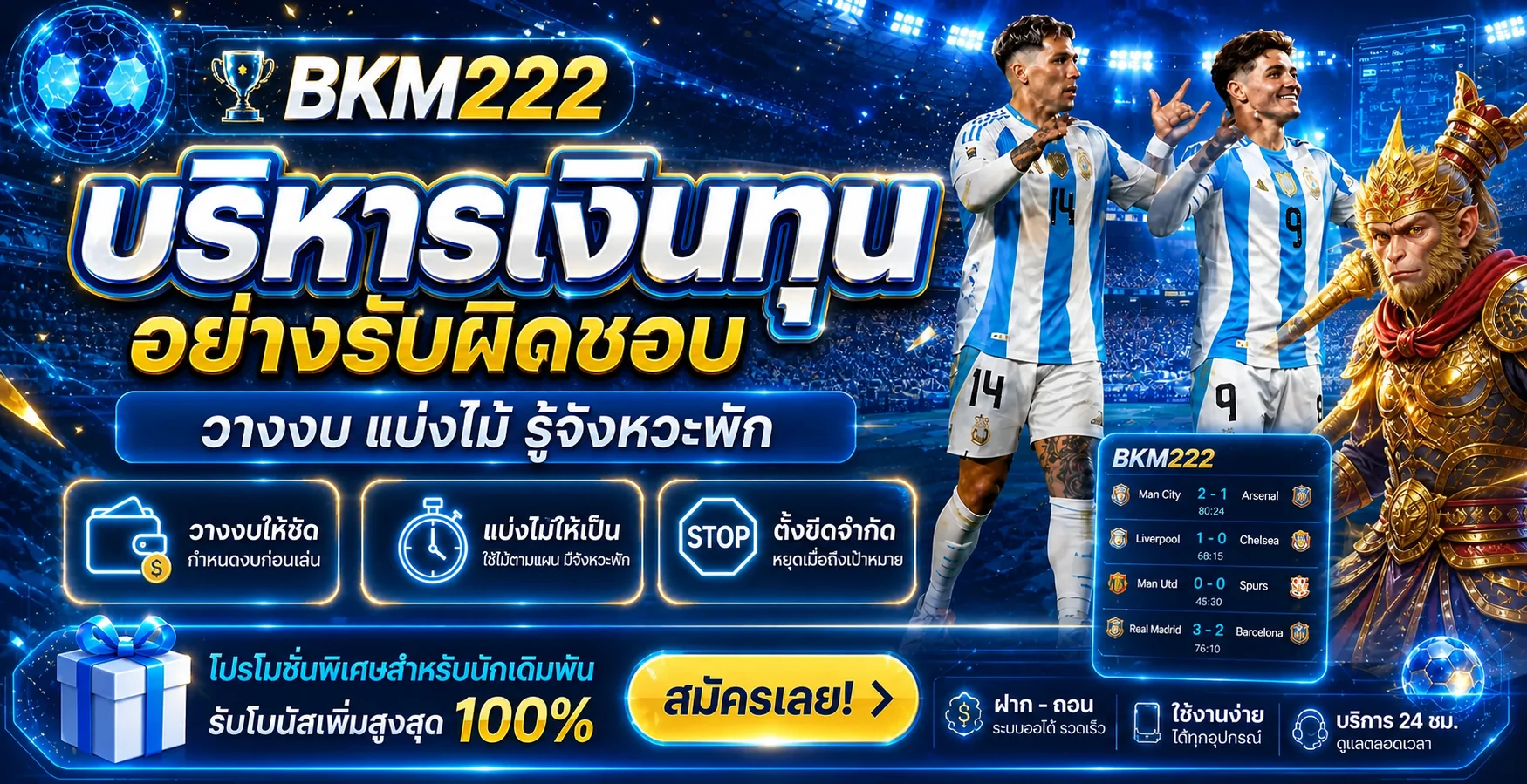 BKM222 บริหารเงินทุนเล่นสล็อตอย่างรับผิดชอบ